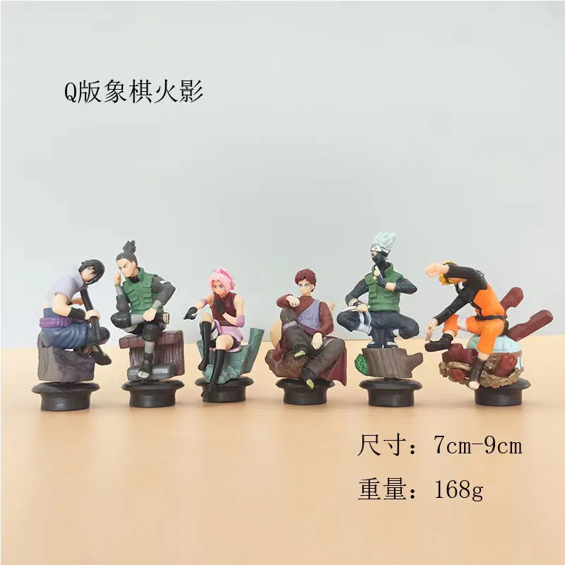 Naruto figurine 6 models chibi chess Hokage