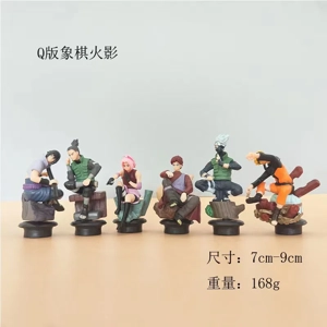 Naruto figurine 6 models chibi chess Hokage