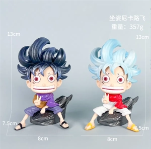 One Piece Figure Sitting Nika Luffy Two Versions