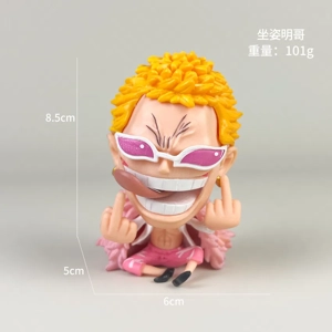 One Piece Figure Q Version Sitting Laughing at Doflamingo