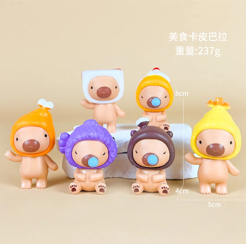 Capybara figurine food Capybara 6 types