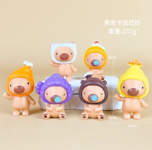 Capybara figurine food Capybara 6 types