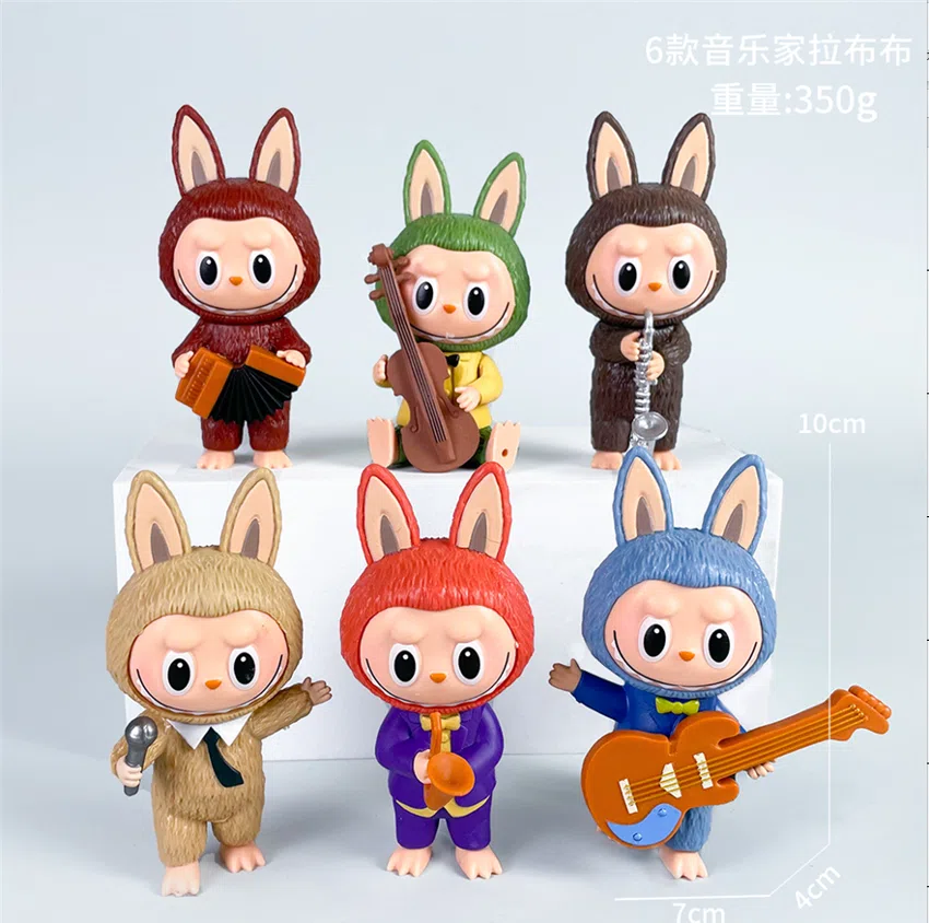 Labubu Figurine Musician Labubu 6 Pieces