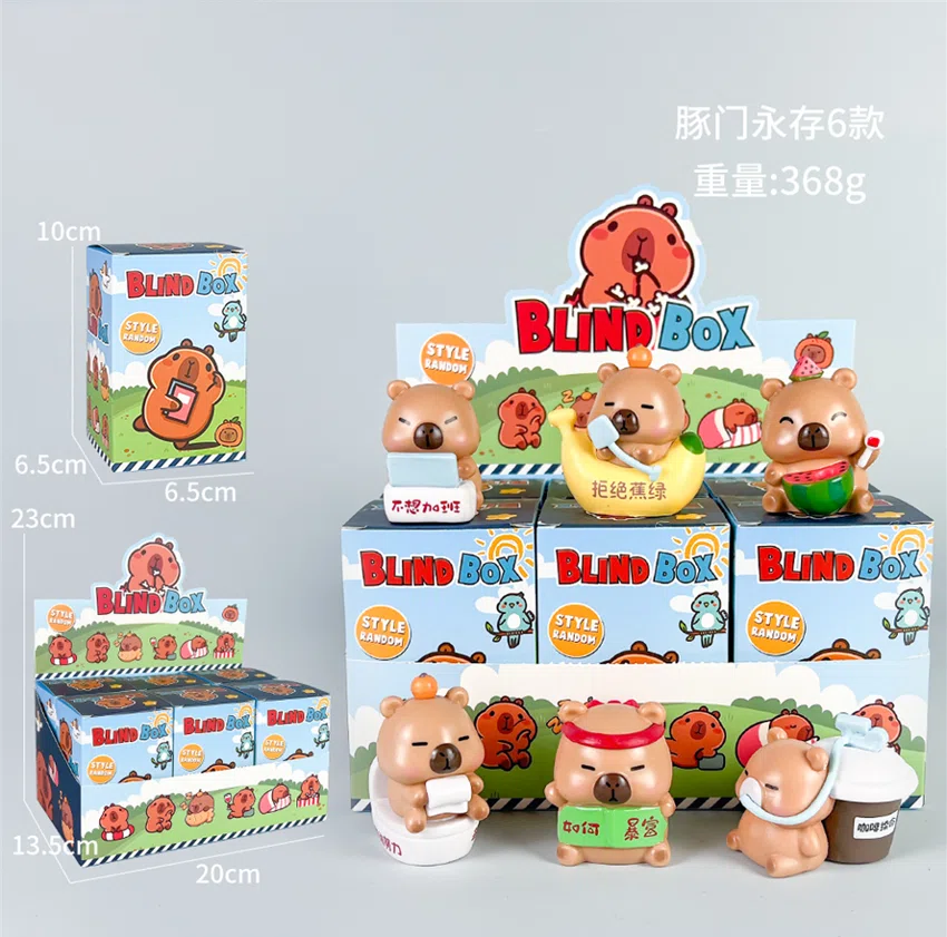 Capybara figure pig door is forever 6 models