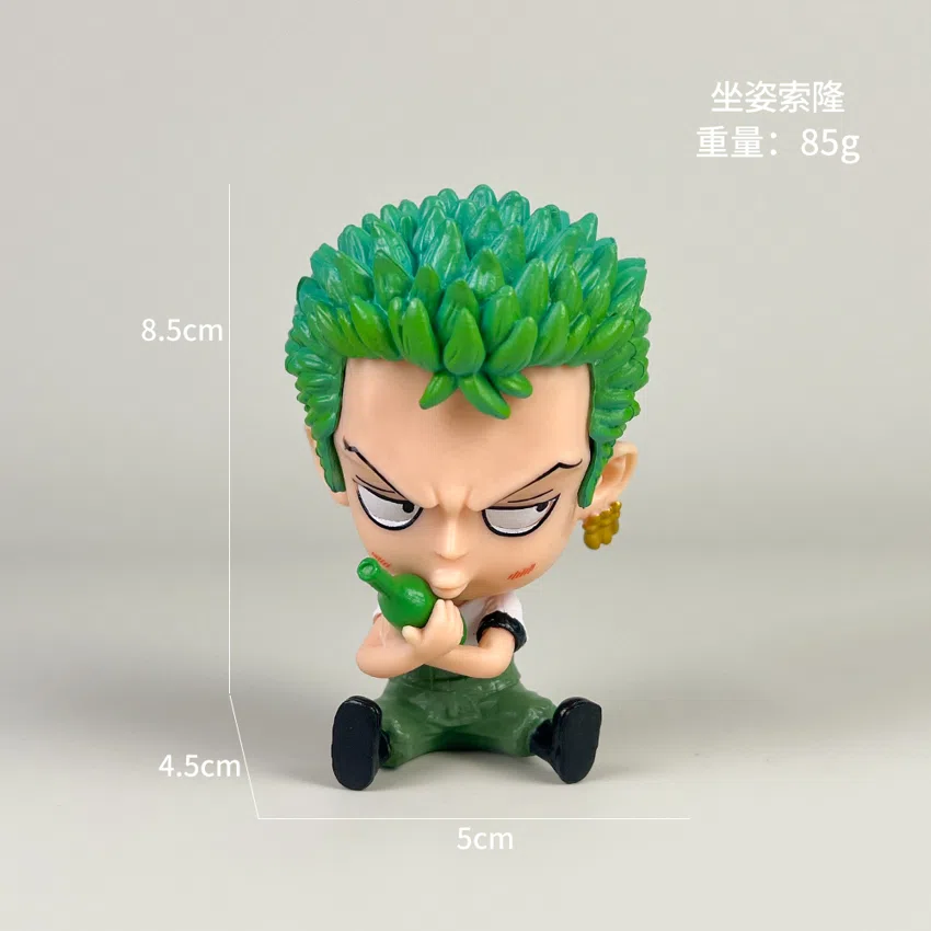 One Piece Chibi Sitting Zoro Figurine