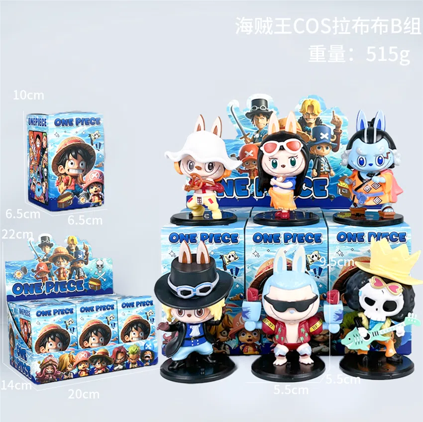 One Piece Figurine One Piece COS Labubu Group B 6 Pieces