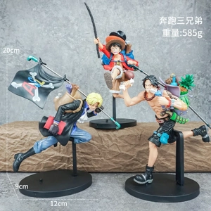 One Piece Running Three Brothers Figurine