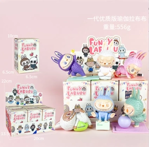 Labubu Figurine First Generation Premium Yoga Labubu 6 Pieces