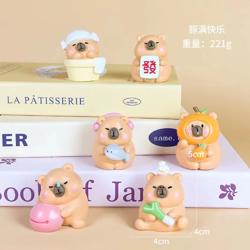 Capybara figure pig full of happiness 6 types