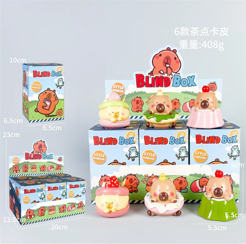 Capybara figure refreshments and 6 types of Kappi