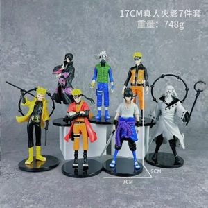 Naruto life-size figurine 7 models with base