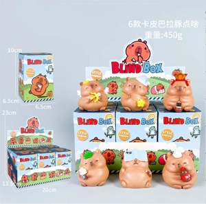 What are the 6 types of Capybara figurines?