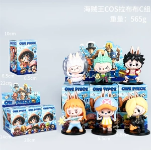 One Piece Figurine One Piece COS Labubu Group C 6 Pieces