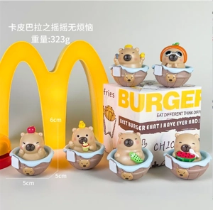 6 types of capybara figures