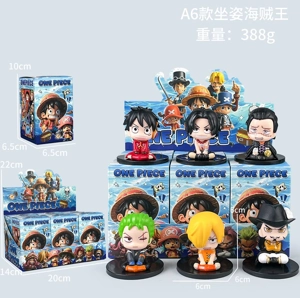 One Piece Figurine Sitting One Piece C Style 6 Pieces