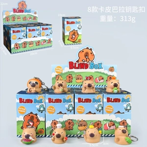 8 types of Capybara figurines Capybara keychains