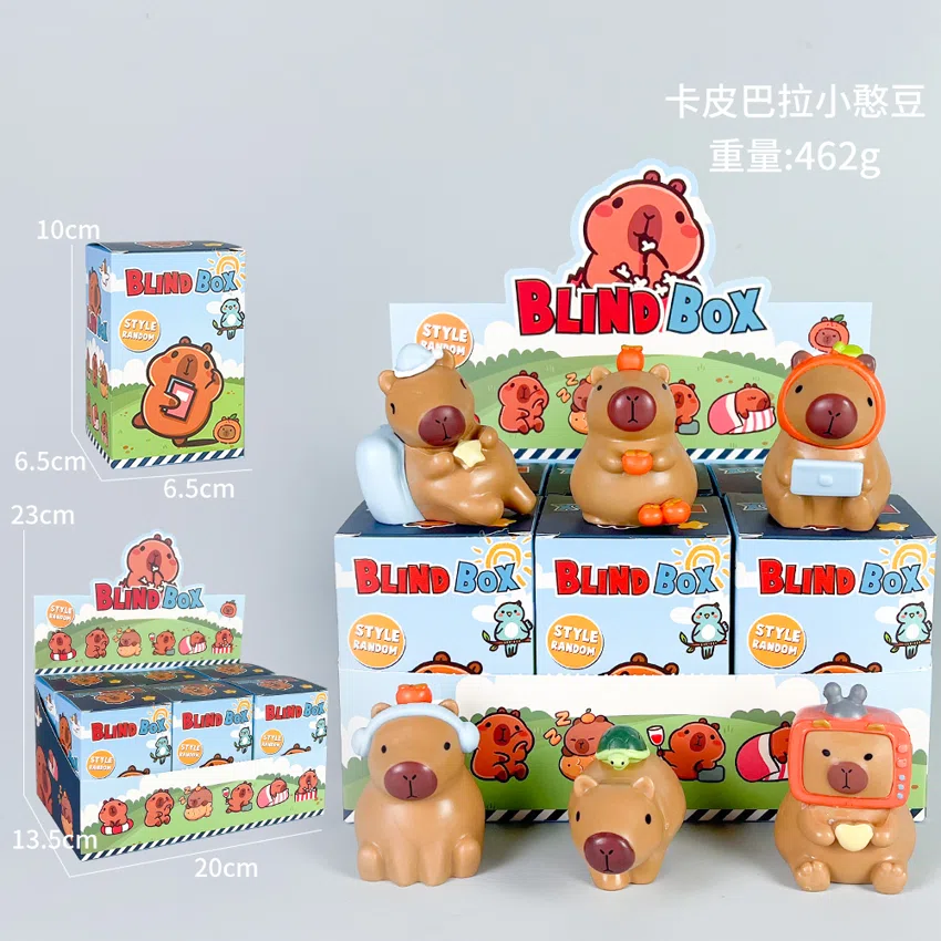 Capybara figure 6 types of small beans