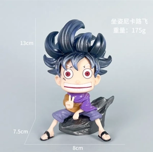One Piece Figure Sitting Nika Luffy Purple Outfit