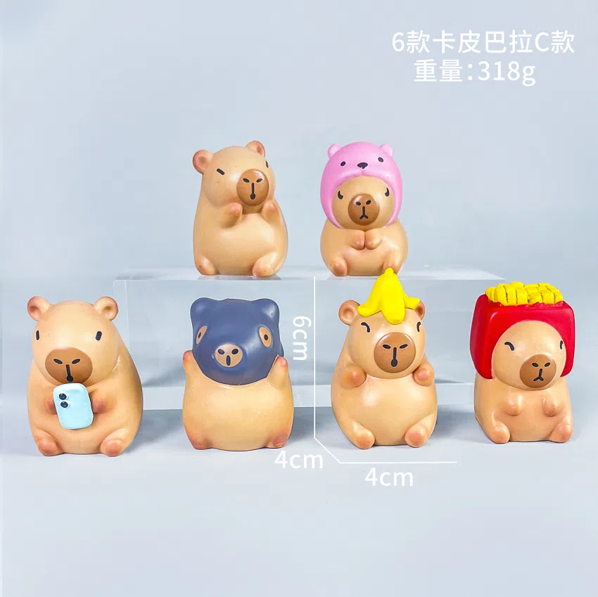 Capybara figure Capybara Group C 6 models