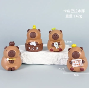 Capybara figure family portrait 4 types