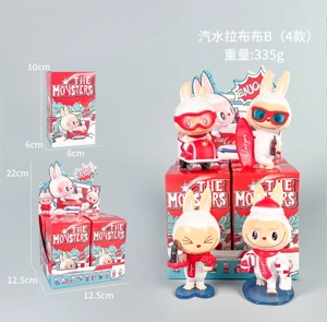 Labubu Figurine Soda Labubu 4 Pieces