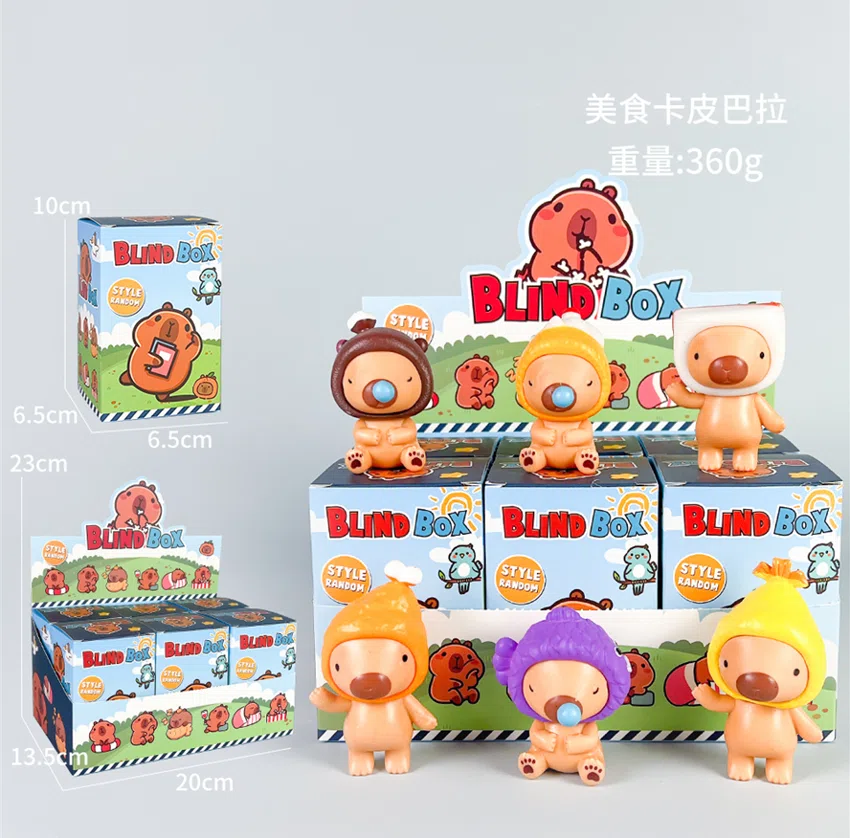 Capybara figurine food Capybara 6 types