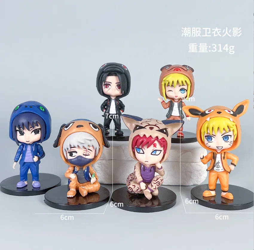 Naruto Figures Trendy Hoodie Naruto 6 Versions