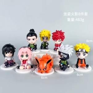 Naruto Figures Sitting Naruto 8-piece Set