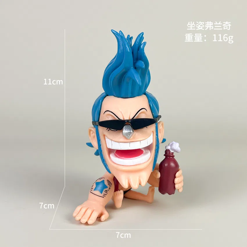 One Piece Chibi Sitting Franky Figurine