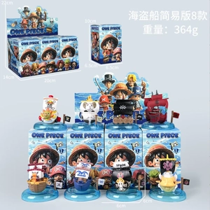 One Piece Figurine Pirate Ship Simplified Version 8 Pieces