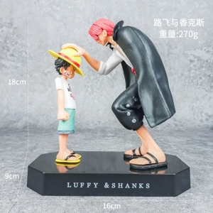 One Piece Luffy and Shanks Figure
