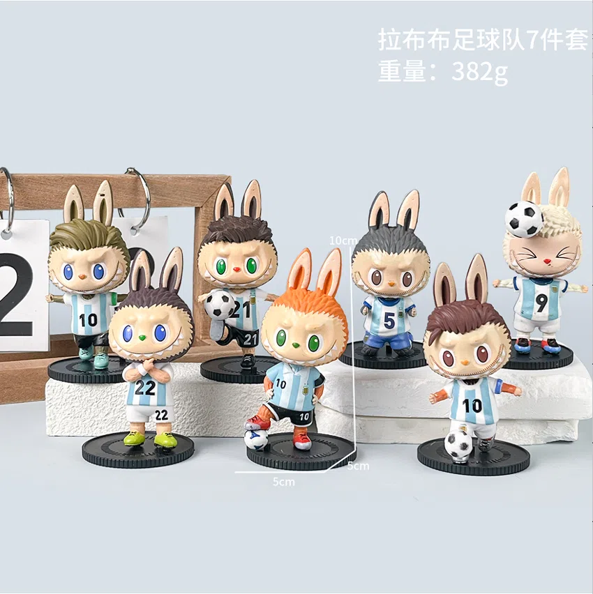 Labubu Figurine Soccer Team 7 Pieces