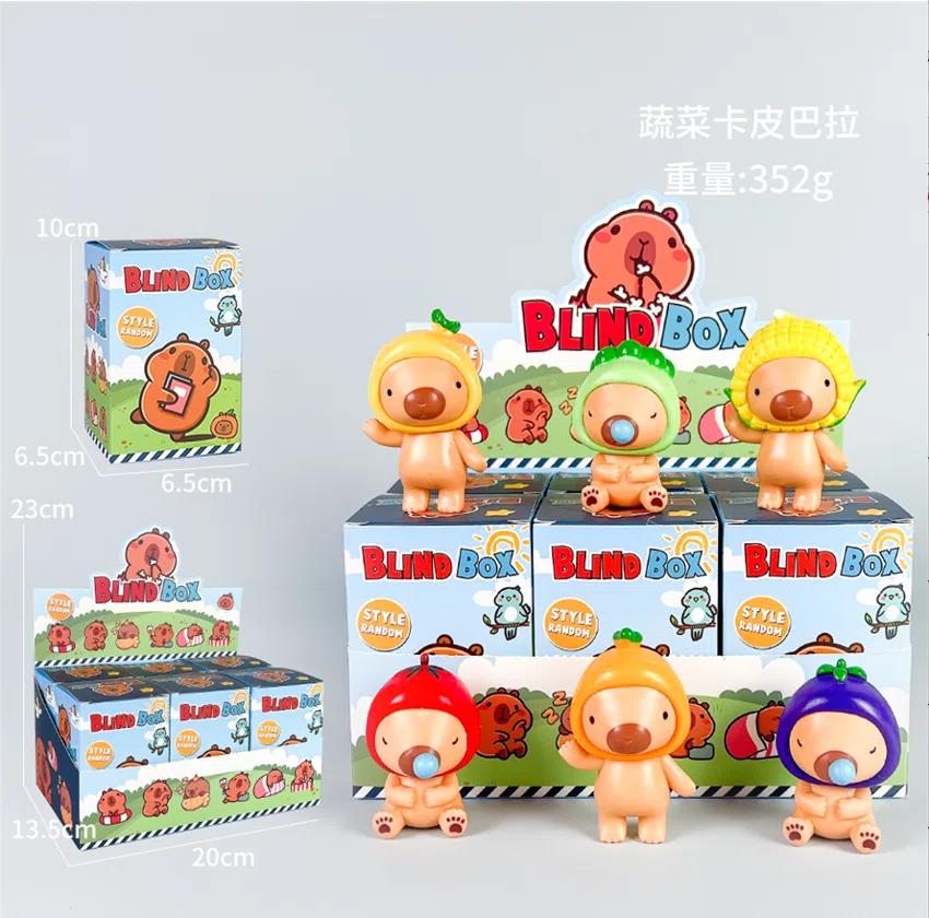 Capybara figurine vegetable Capybara 6 types