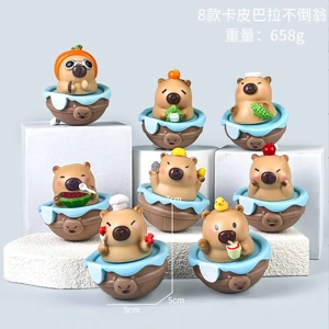 8 Capybara figures, Capybara tumblers