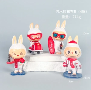 Labubu Figurine Soda Labubu 4 Pieces
