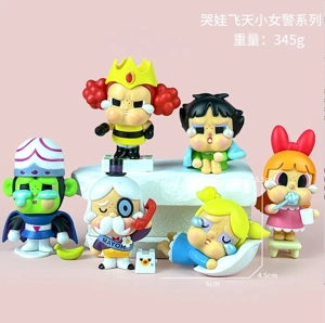 Flying Girl Figurine Crying Doll Little Girl 6 Pieces