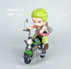 One Piece Figure Zoro Riding Motorcycle
