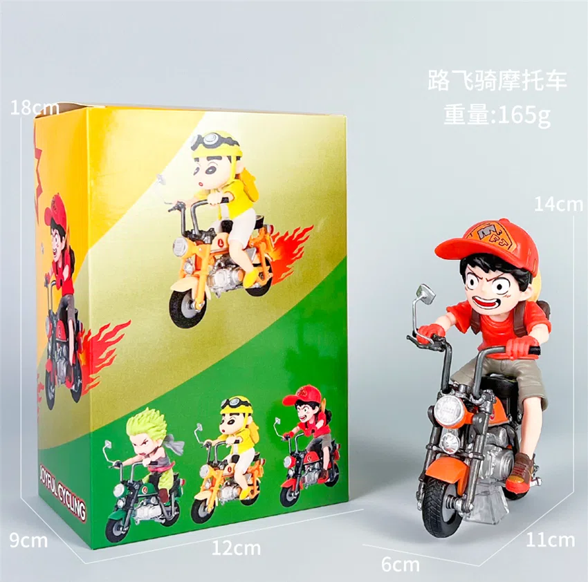 One Piece Figure Luffy Riding Motorcycle