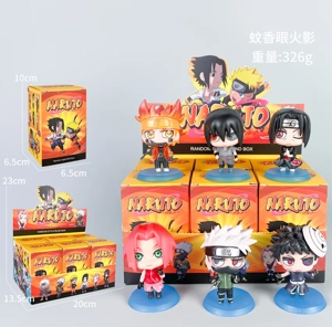 Naruto Figures 6-piece Set with Blue Base