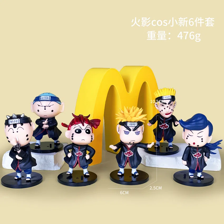 Naruto Figures Naruto Cosplaying as Shin-chan 6 Versions