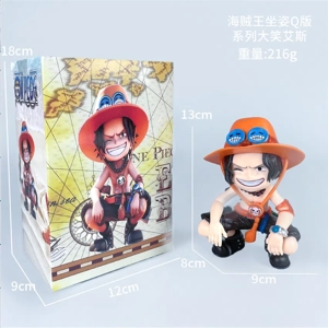 One Piece Figure Sitting Q Version Series Laughing Ace