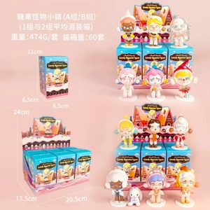 Candy Monster Town Figurine A Set/B Set 6 Pieces