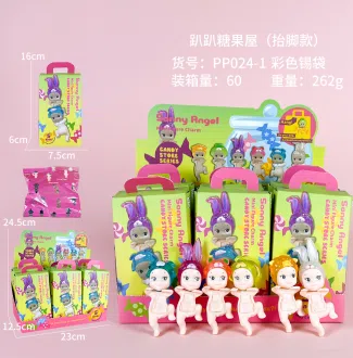Lying Angel Lying Pose Leg Raised Candy House Series Figurines 6 Types