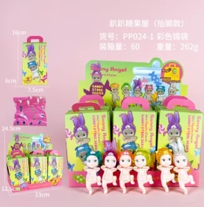 Lying Angel Lying Pose Leg Raised Candy House Series Figurines 6 Types