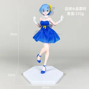 Crystal Rem figure Blue Dress