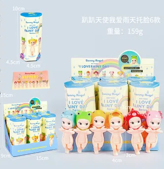 Papi Angel Face-Holding I Love Rainy Days Figurine Series 6 Models