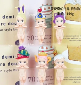 Pampam Angel Fantasy World Face-Support Series Figurines 6 pieces