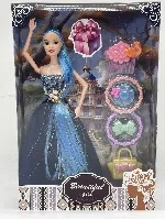 11.5-inch 9-joint evening dress long ponytail fashionable Barbie doll with wristwatch bag hairpin