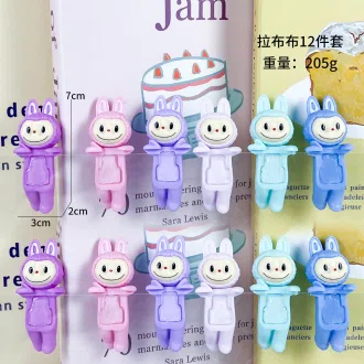 Paw Paw Angel Labubu Series Figurine 12 Pieces