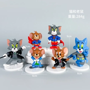 Tom and Jerry Figurines Cosplay Superman 6 types